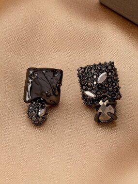 Alexis Bittar Irregular Full Diamond Earrings